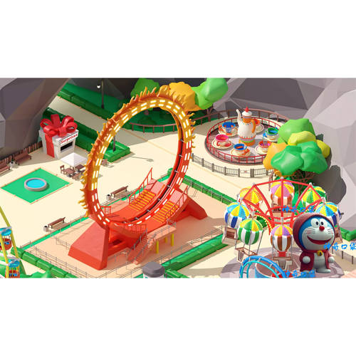 Unity游乐园低多边形LowPoly3D模型包Amusement Park v1.1