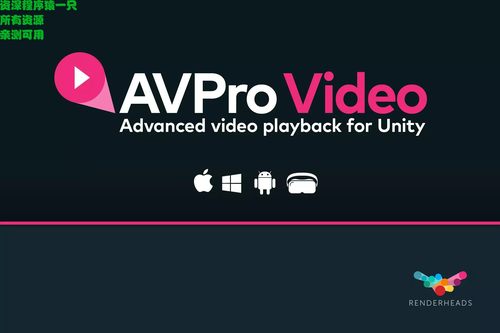 Unity视频播放插件AVPro VideoV3- Ultra Edition3.0.6