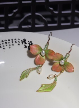 头饰非遗绒花古风发簪新中式