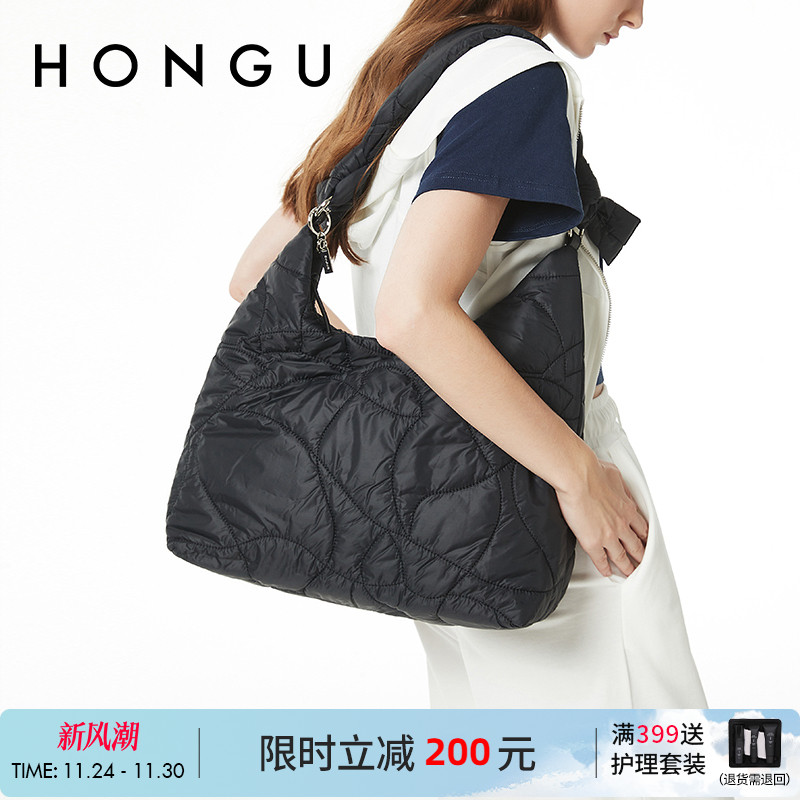 菱格包轻便休闲单肩斜挎托特包