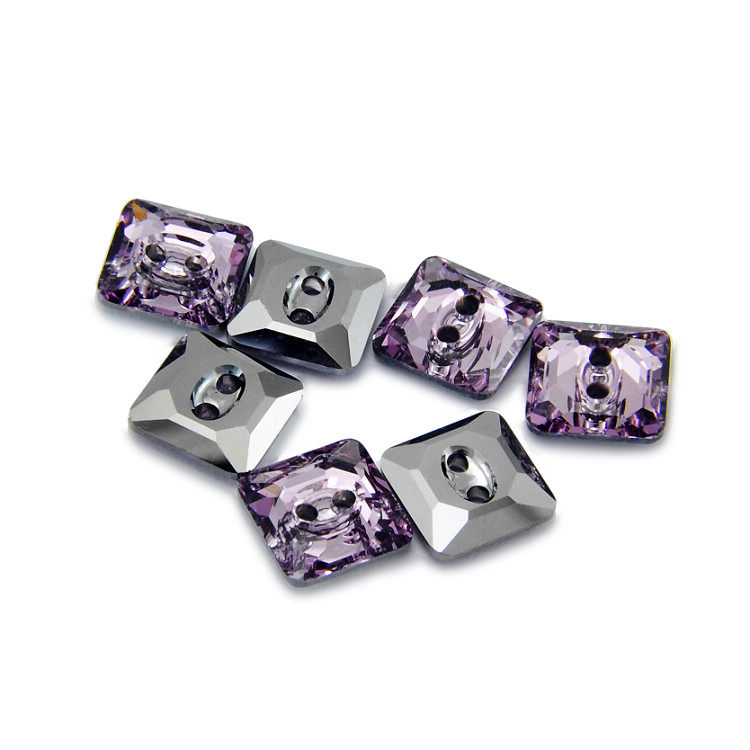 PURPLE REPLACEMENT SHIRT PLACKET BUTTONS ARTIFICIAL CRYSTAL MATERIAL SHINY BUCKLES NON-CUFFLINKS 1