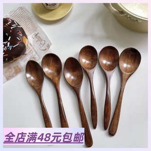 有温度的木制餐具  干饭勺子用起来 日式实木勺子汤勺饭勺