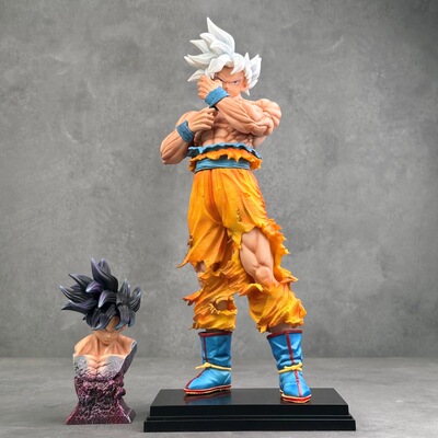 七龙珠手办 自在意悟空 配半身胸像 双头雕可换 动漫手办模型摆件