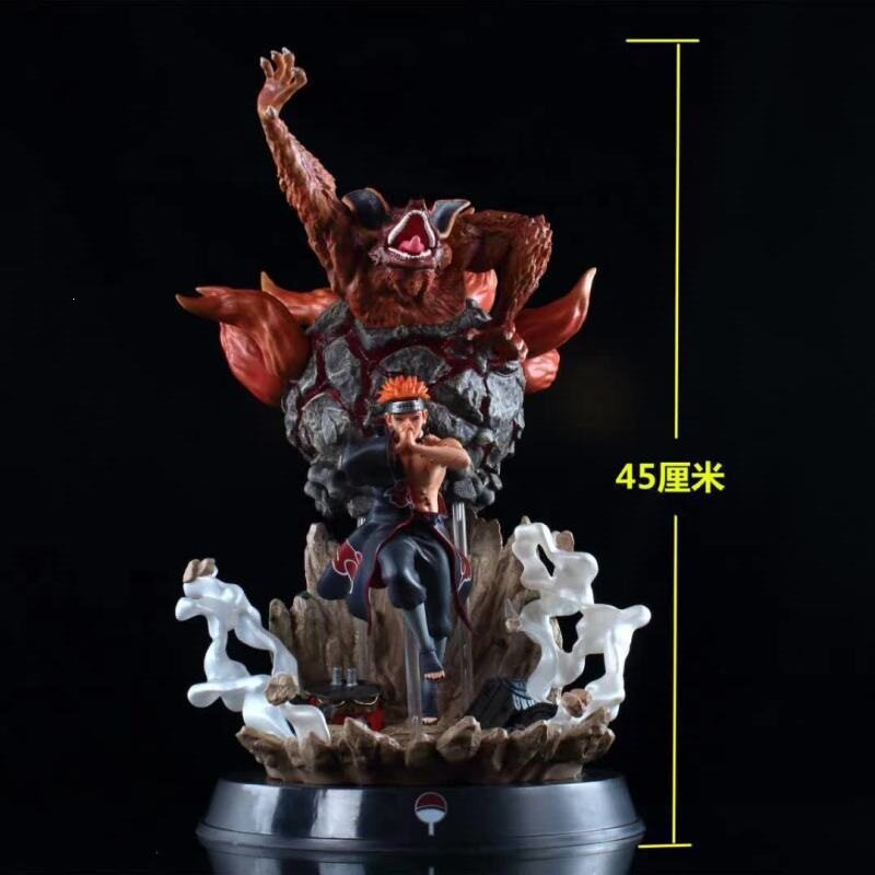 GK九尾佩恩地爆天星七色发光手办
