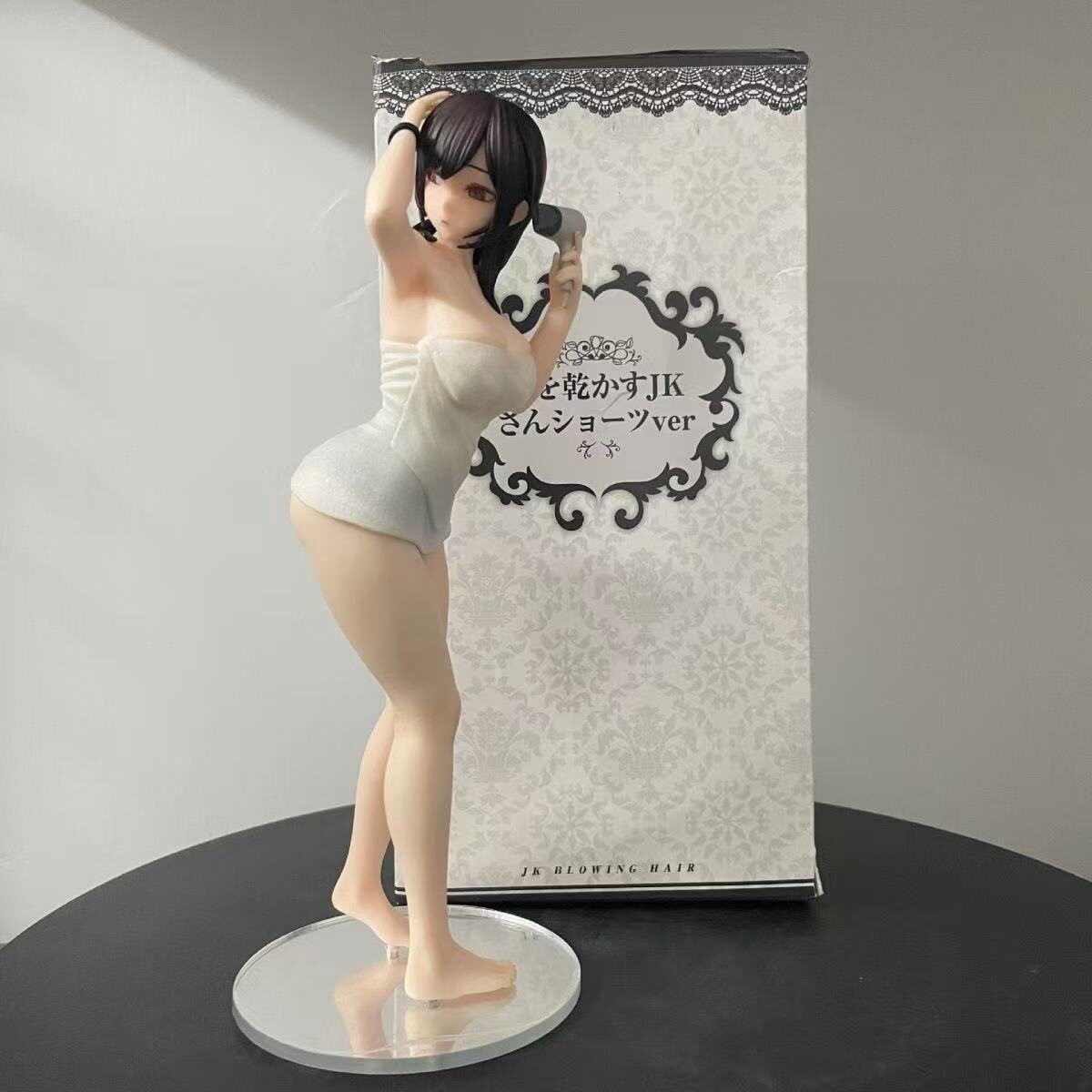 裹浴巾吹头发的JK加濑大辉美少女