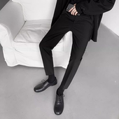 商务小西裤 直筒抗皱休闲西服长裤 九分修身 新款 2026秋季 高级感男士