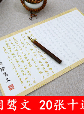 【为孩子学习抄】文昌帝君阴骘文硬笔描红字帖成人临摹抄经帖静心