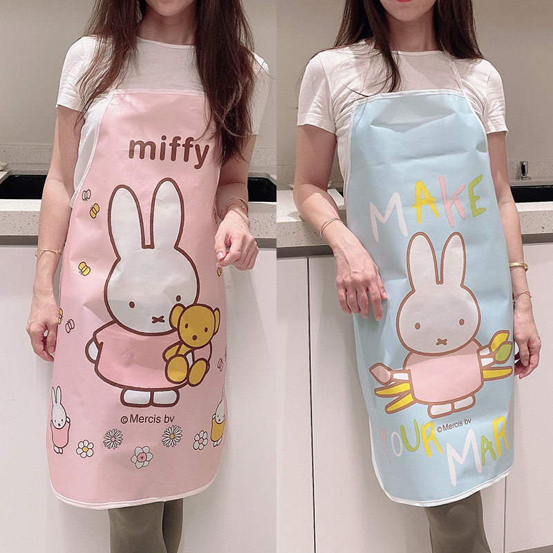 姣兰 米菲防水加厚 无袖防水围裙做饭厨师罩衣 儿童亲子围裙 包邮