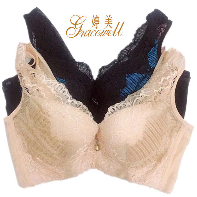 婷美内衣专柜正品QW4503可脱卸隐形测收聚拢肩带美背调整聚拢文胸