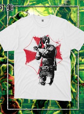 电影美式欧美生化危机resident evil男女纯棉T恤男短袖T恤上衣
