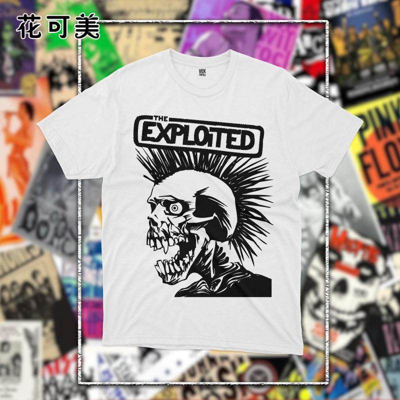 欧美潮流时尚纯棉T恤the exploited被剥削者乐队男女宽松百搭短袖