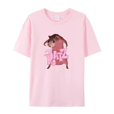 RATZ animal kawaii summer femme短袖T恤男女跨境电商热卖上衣棉