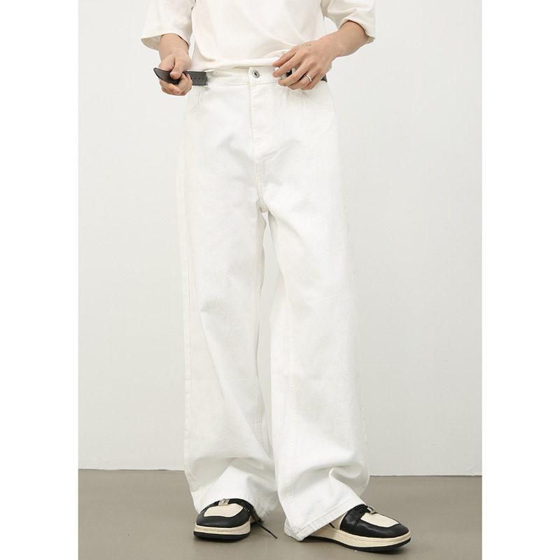 拉链长裤水洗四季牛仔裤