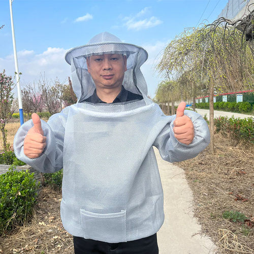 防蜂衣透气养蜂防蛰加厚半身防蜂服蜂帽网纱全套防护服蜜蜂衣专用
