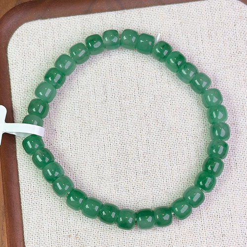 陈万福珠宝天然非洲翠A货珠串