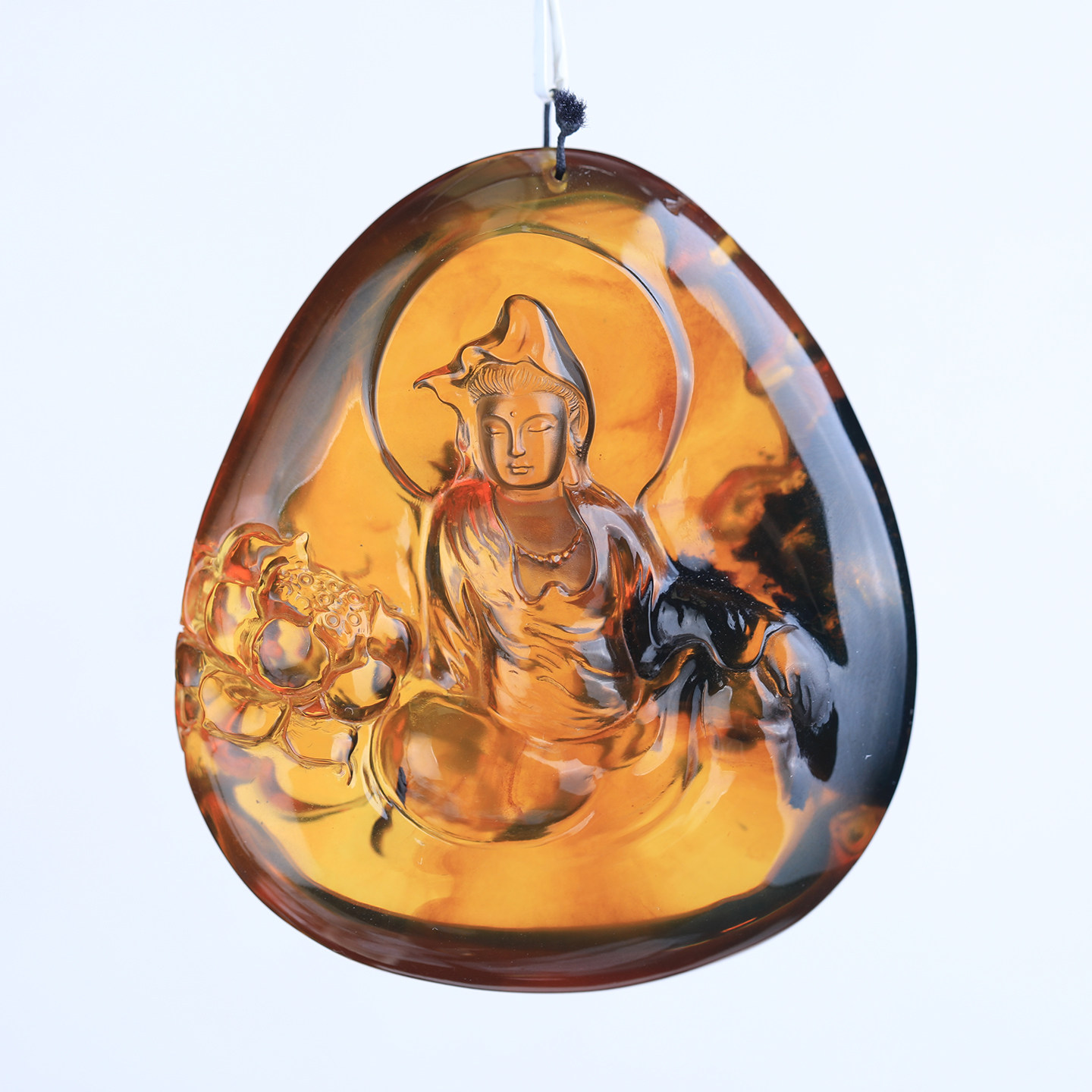 万福天然缅甸琥珀棕珀红蜜植物莲花观音悟道复古吊坠男女同款大气,珠宝/钻石/翡翠,颈饰,淘宝优惠券,粉丝福利购,淘宝优惠卷