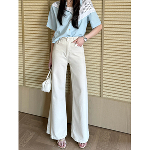 代陌嘉女装辣妹喇叭牛仔裤女2026夏季韩系时尚高腰显瘦百搭微喇裤