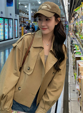 2026现货新款小个子外套风衣加色2373p135k188