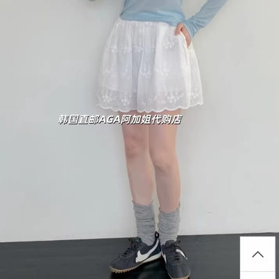 韩国直邮芭蕾风镂空裙裤