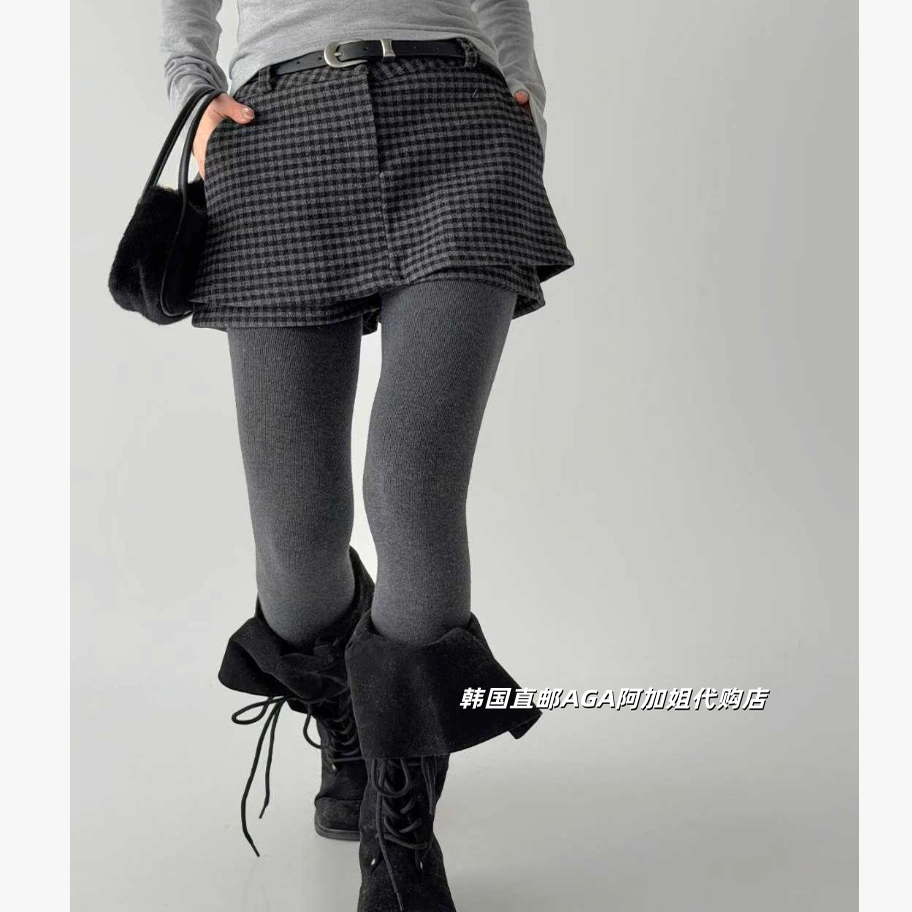 AGA阿加姐代购青春风格纹超短裤