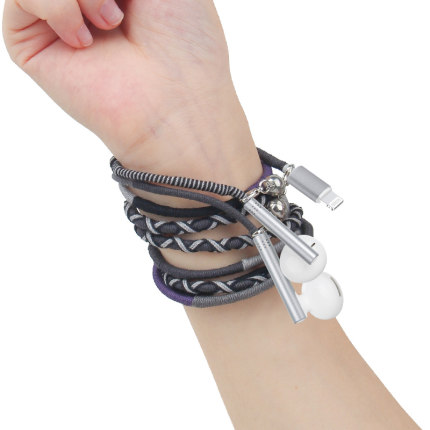 耳机高音质适用苹果13入耳式扁头手链式XR ipone12 7 8 max扁口