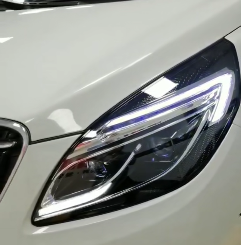 龙鼎gl8胖头鱼大灯 led光导日行灯 流水转向灯 透镜大灯总成