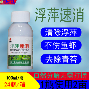 水产养殖浮萍速消青苔净除藻瓢沙四叶萍三叶萍浮萍克星无根萍净水