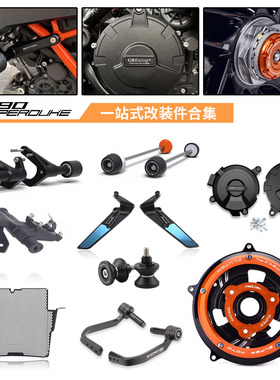 KTM1290 Super Duke R 超级公爵 20-24年 改装水箱网防摔球牌照架