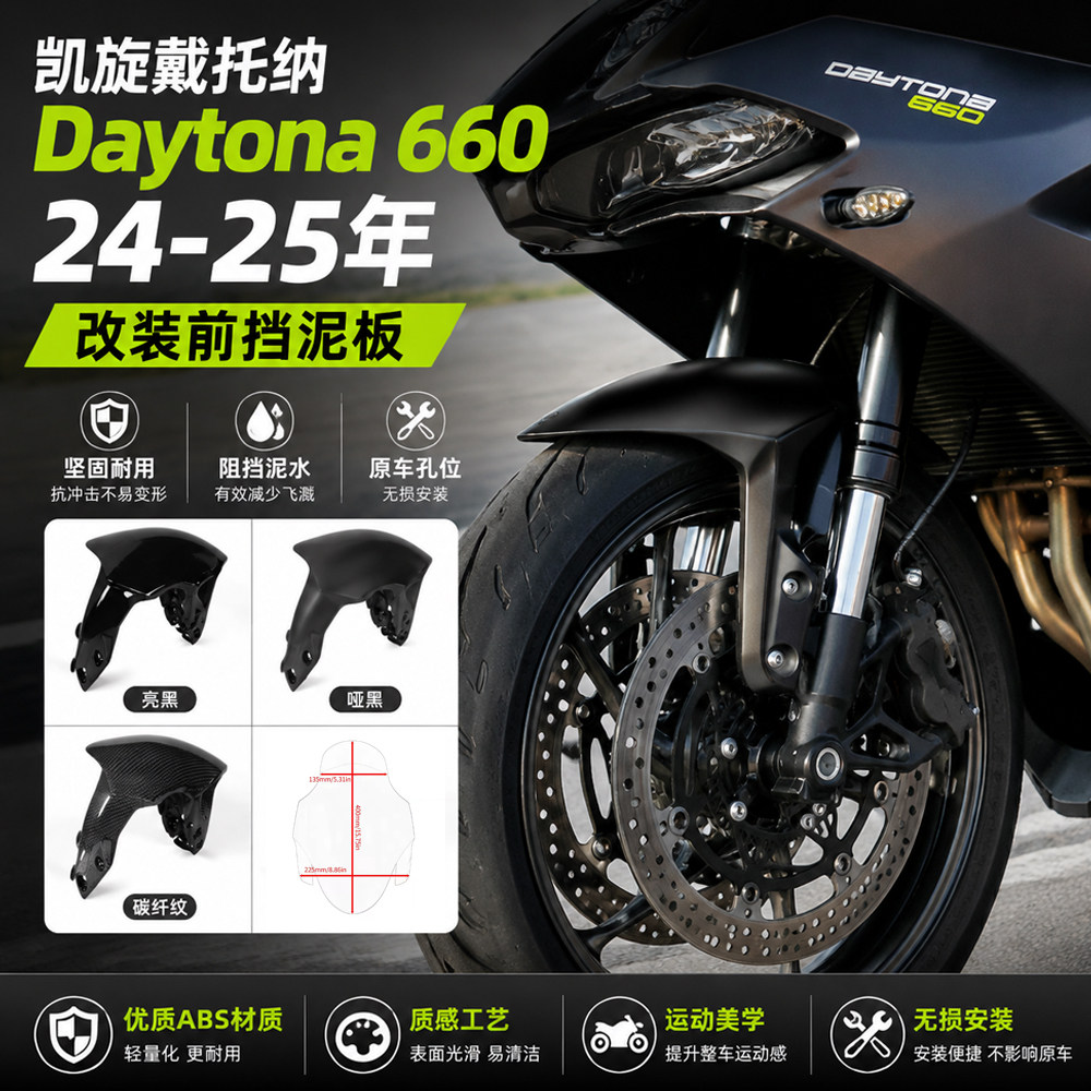 24-25凯旋Daytona660挡泥板