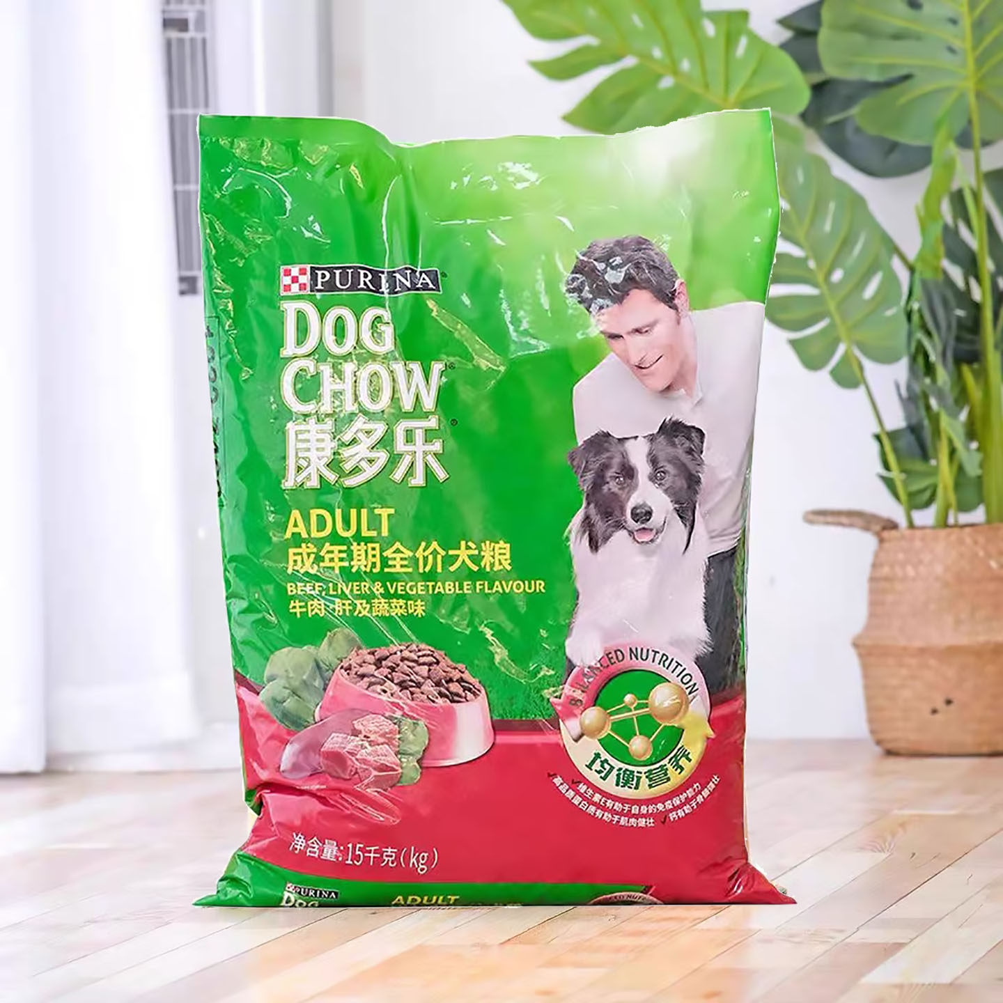 康多乐狗粮成犬粮15kg牛肉味泰迪金毛边牧哈士奇全犬种通用型30斤