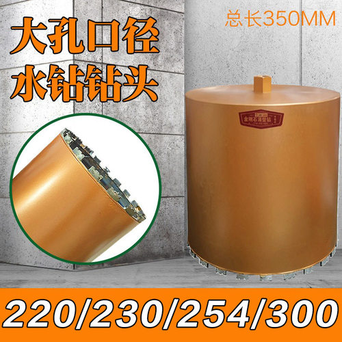 220/230/254/300大孔径水钻钻头