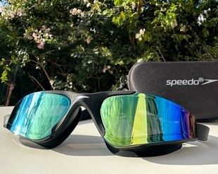 Speedo泳镜速比涛大框大视野防雾泳镜防水不勒眼炫彩男女大游泳镜