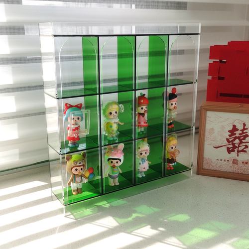 法式拼色亚克力透明展示架