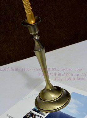 特价大促销 古铜色欧式单头烛台 蜡烛台 婚庆生日家居酒店用品