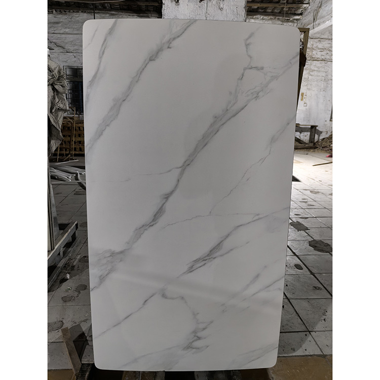 岩板台面定制马肚形雪山石