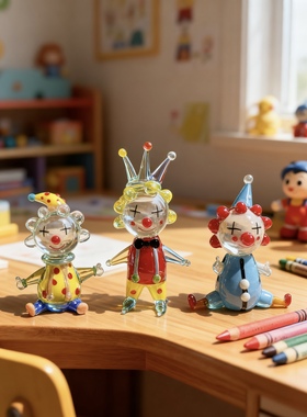 马戏团玩偶汽车小摆件车内饰品办公桌装饰车载现代简约风情绪