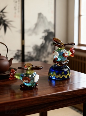 玻璃小摆件儿童房装饰品