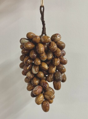 中古葡萄摆件挂件纯天然玉石样板房卧室床头柜装饰品摆放个性好看