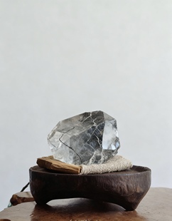 水晶纯实木托盘底座稳定木质桌面玄关房间书桌茶室摆件装 饰摆放小