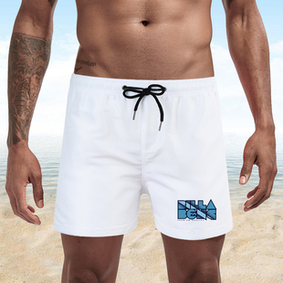 白色短裤夏季男欧美宽松沙滩裤Billabong印花速干休闲薄款三分裤