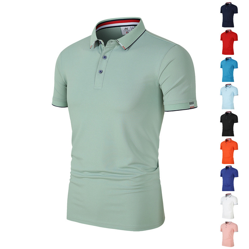 新款优质夏季休闲品牌男士短袖polo衫 男士时尚翻领polo衫男s-4xl