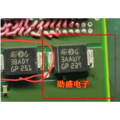 PEGA 代替 3AAWY 红旗奔驰48V轻混发电机电脑板易损二极管 全新