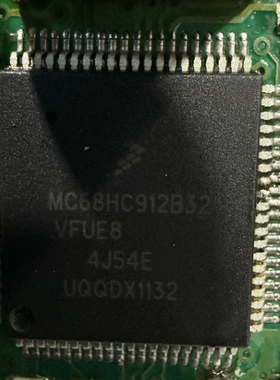 MC68HC912B32VFUE8 MC68HC912B32MFU8-4J54汽车电脑板CPU芯片80脚