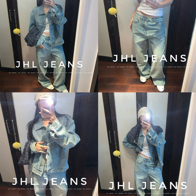 纯色2025年冬季JHLJEANS单排扣