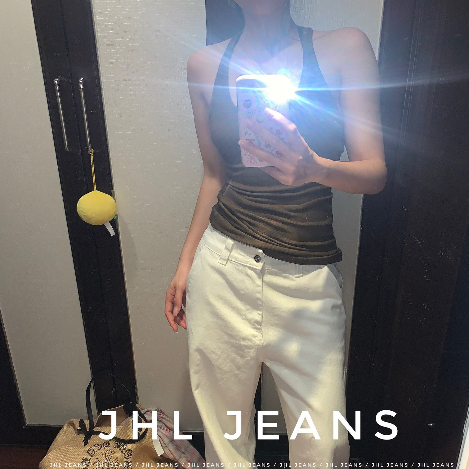 JHL JEANS 人手一条白裤子 - 实物图