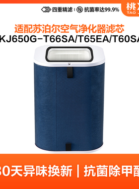 适配苏泊尔空气净化器过滤网KJ600G/655G/650G-T60/66/65SA滤芯