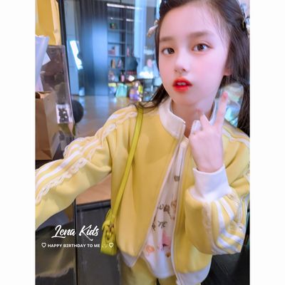 莉娜kids高克重460g显白加厚绒卫衣套装25091901