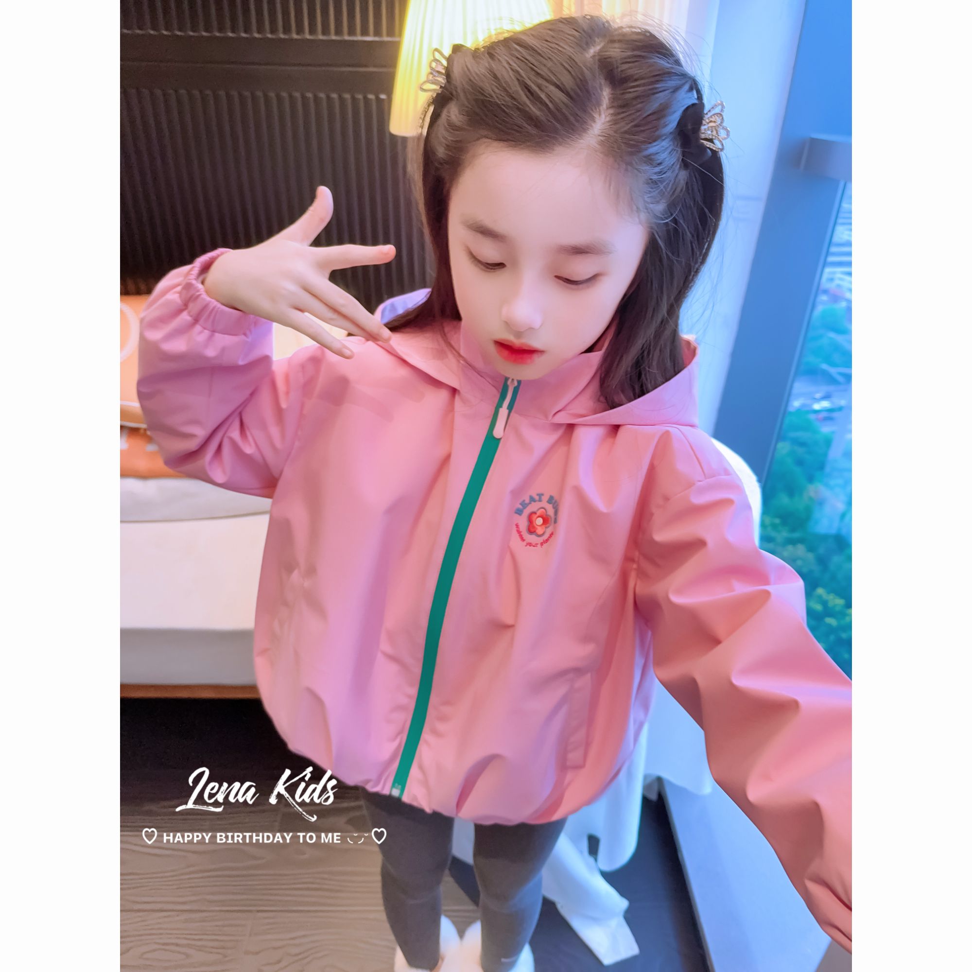 莉娜kids羽绒三合一户外硬核抗风保暖三防冲锋衣25091702