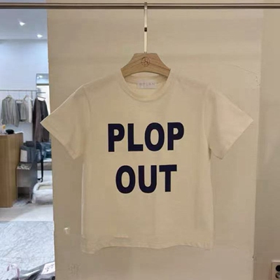 短袖简约百搭韩国代购字母棉T恤