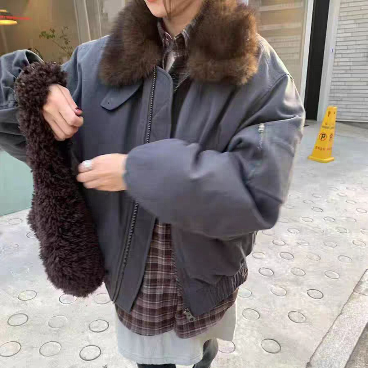 韩国代购复古休闲保暖羽绒服